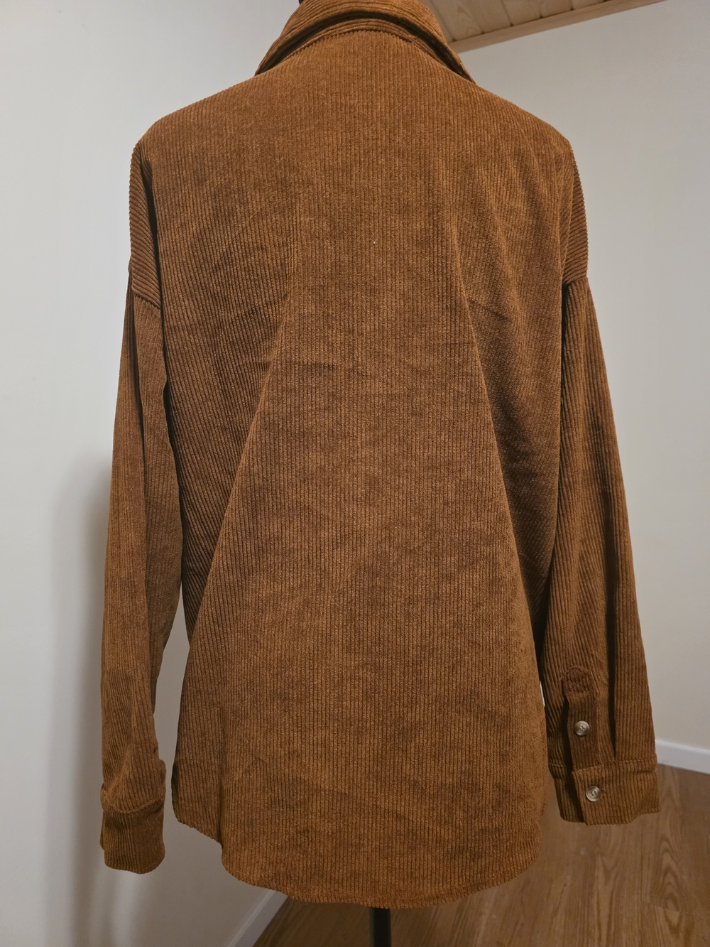 Blu Pepper Women's Corduroy Shirt Jacket in Rust Brown - Picture 3 of 5